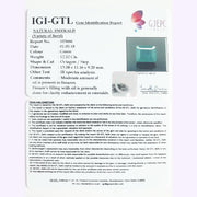 12.52/CT Natural Panna Stone with Govt. Lab Certificate (8991)